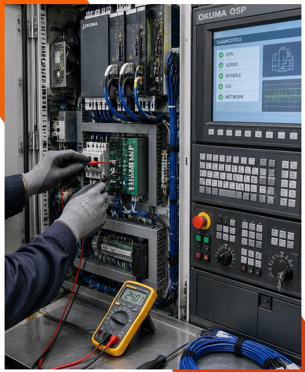 Ремонт систем ЧПУ Okuma OSP в Кашире